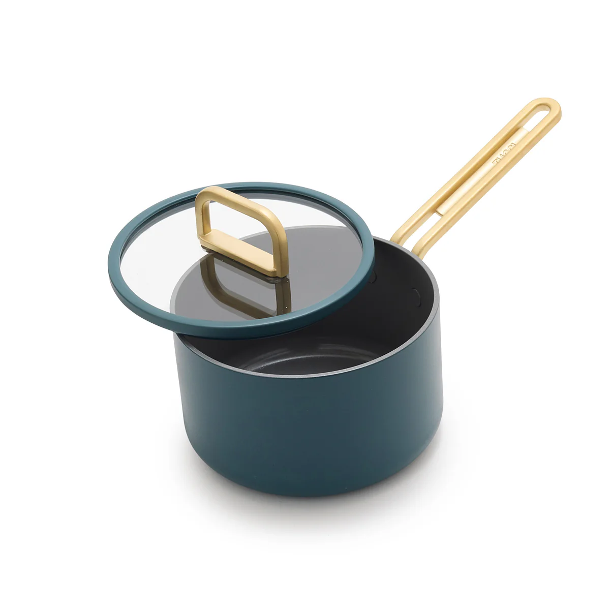 Greenpan Stanley Tucci Steelpan met Glasdeksel, 16cm pine green